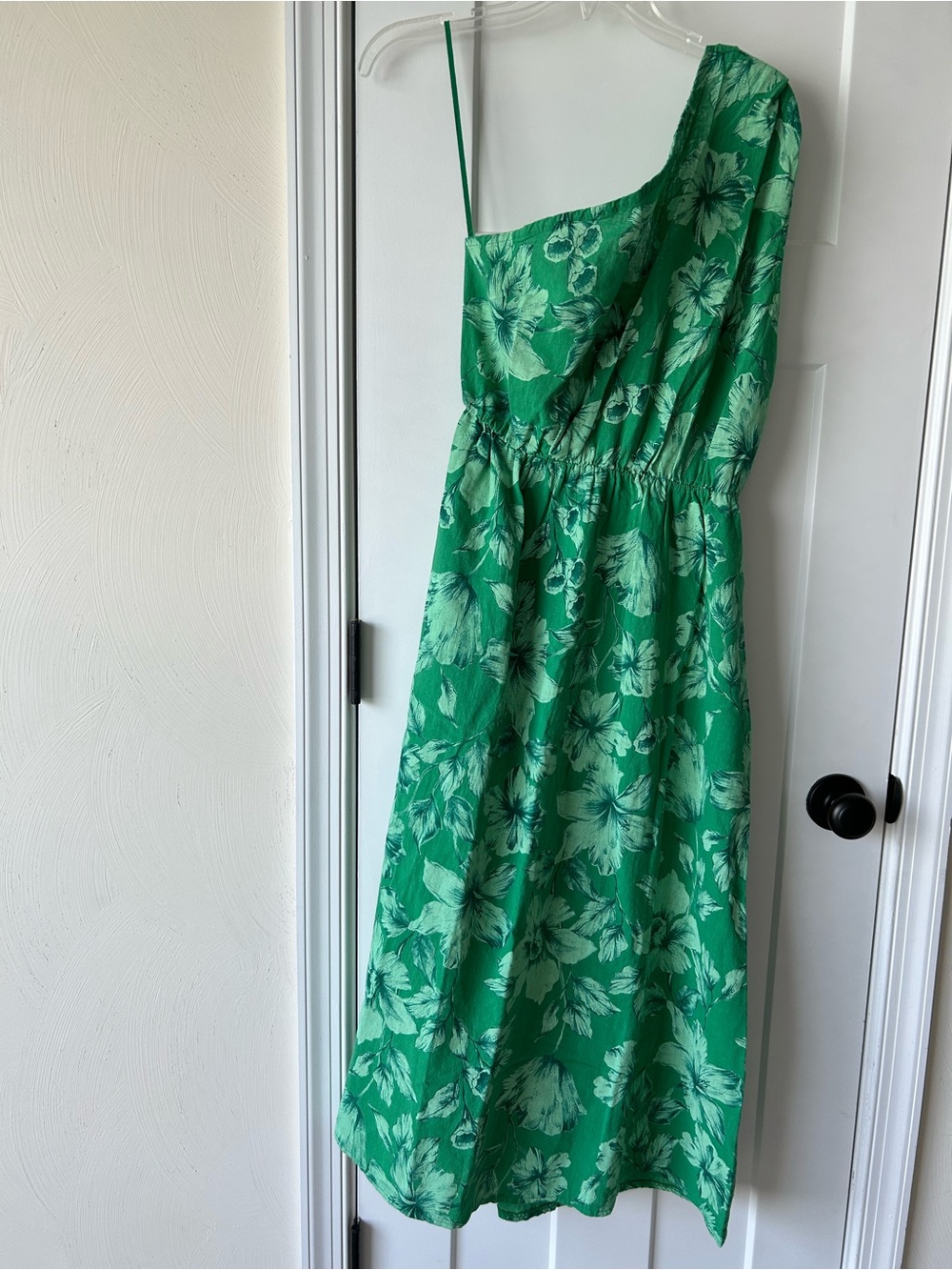 NWT - La Piccola Creativa Cotton Floral One-Shoulder Midi Dress, Made in Italy - Picture 2 of 9